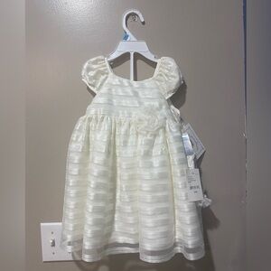 Marmellata Girls Dress 24M Ivory Set Shorts Headband Ruffles Lined Short Sleeve
